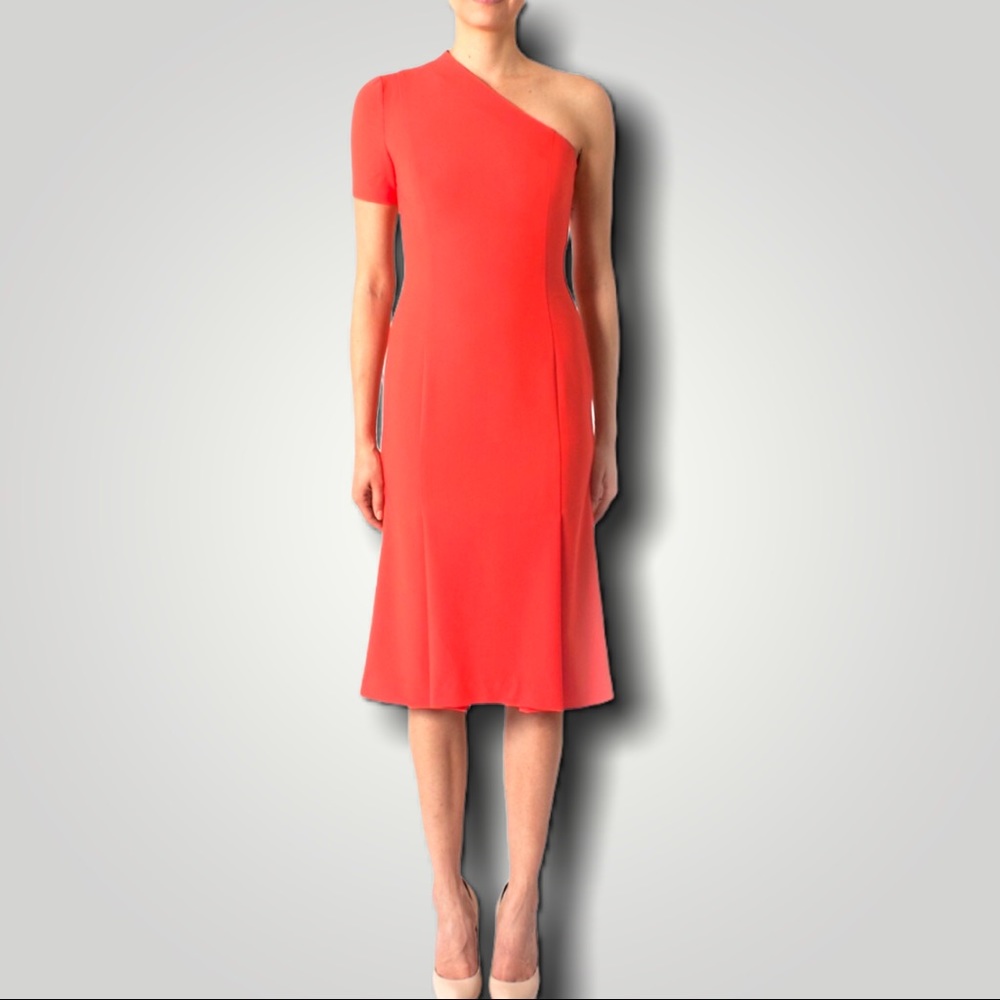 Black Halo Joyce Dress in Canyon Coral